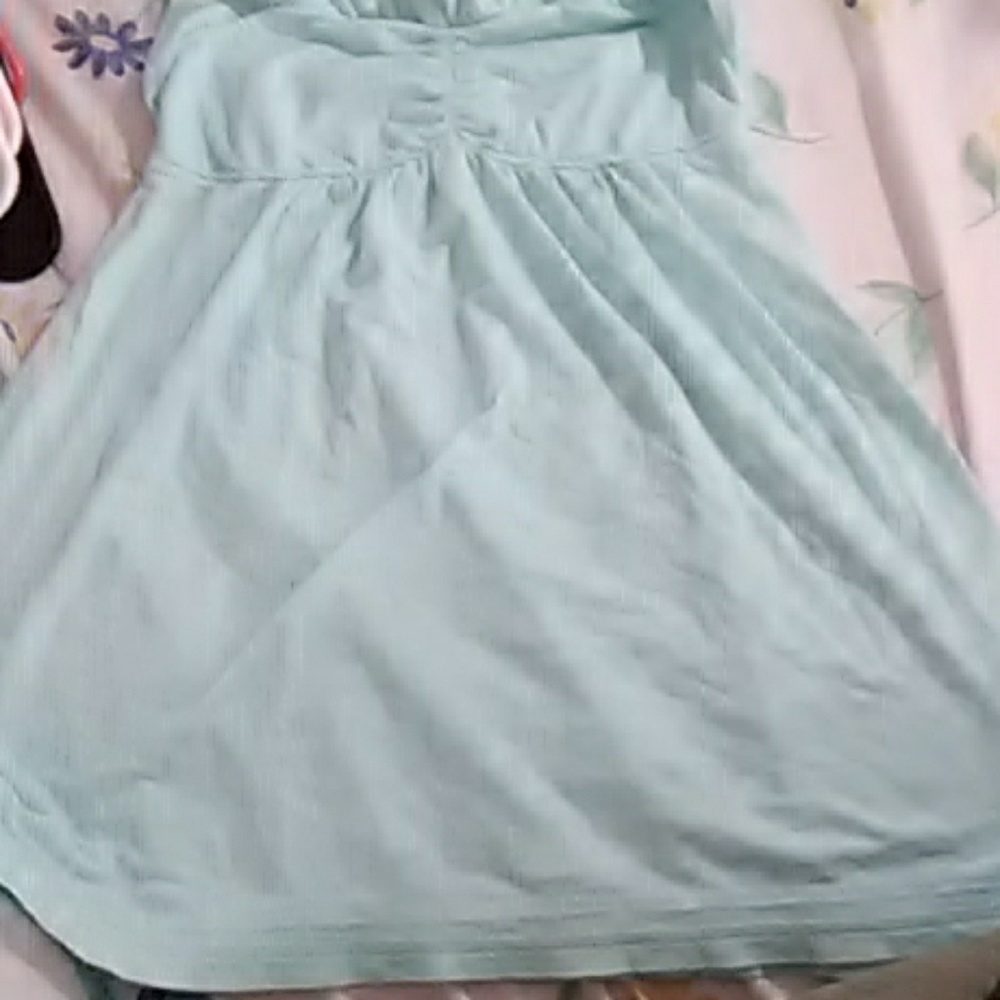 Mint blue slevless shirt